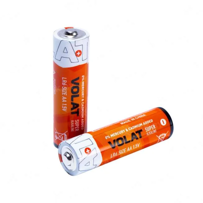 Алкалиновые батареи VOLAT LR6/AA BL-4,  4 шт